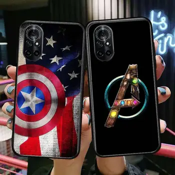  2022 Логото на Marvel hero Прозрачен Калъф За телефон Huawei Honor 20 10 9 8A 7 5T X Pro Lite 5G Black Etui на Корпуса Hoesjes Комикси Fashion деси
