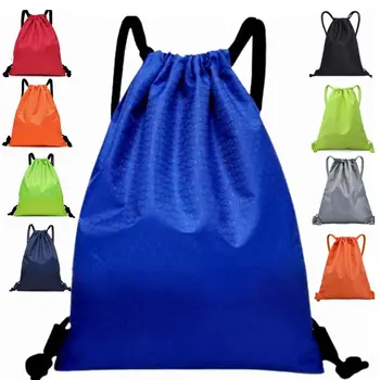  5 Цвята Дебело Въже Найлон Водоустойчива Топката Чанта Фитнес Чанта За Съхранение С Голям Капацитет Чанта Раница На Съвсем Малък