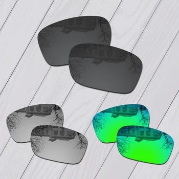  E. O. S 3 Чифта черни, Цветни и Изумрудено-Зелени Сменяеми лещи от Поликарбонат за Слънчеви Очила Oakley Holbrook Metal OO4123