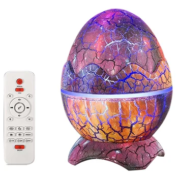  Led Звезден Проектор Яйце На Динозавър Galaxy Проектор С Bluetooth Високоговорител С Бял Шум, За Подарък Декор Вечерни Театър