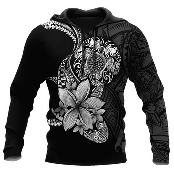  PLstarCosmos 3DPrint най-Новата Татуировка на Полинезия Цвете Персонални Градинска облекло в стил харадзюку Ежедневни Уникална Hoody Унисекс/Hoody/с цип 4