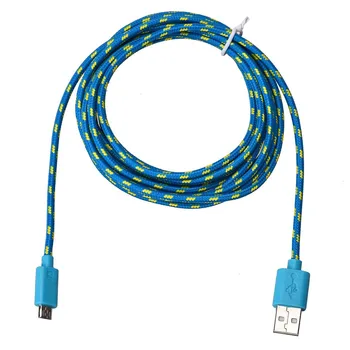  Кабел кабел за синхронизация на данни заряжателя УСБ 3M/10ФТ микро - за сини мобилен телефон