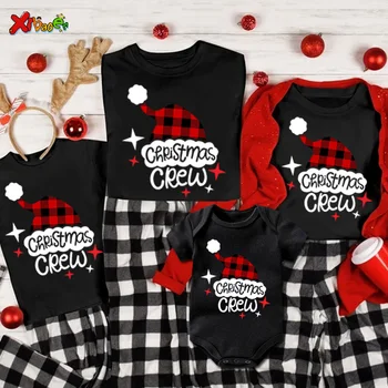 Коледна Пижама, Семейна Коледна Тениска за Екипажа, Семейна Детска Риза, Празнична Дрехи За Майка И Дъщеря, е един и същ Облекло