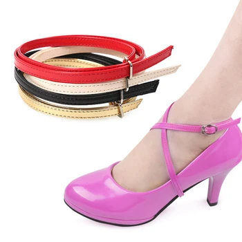  1 чифт женски обувки на висок ток, Регулируем Еластичен ремък За обувки, U-образни Перла Еластичен Мързелив Дантела, Защита от падане, Токчета, Аксесоари За обувки