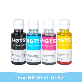  100 мл/Бутилка Набор от мастила за презареждане на мастила За HP GT51 GT52 За HP GT5810 GT5820 GT5810 GT5820 За всички мастиленоструйни принтери на HP GT Series 4 бр.