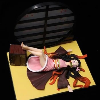  17 см Аниме Фигурка на Унищожител на Демони Поза за сън екран Камадо Незуко PVC Фигурки са подбрани Модел Играчки