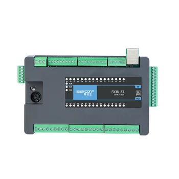  2 елемента FX3U-32MT/MR/MRT 16di 16do 10 AI 1 AO Ethernet PLC Контролер Работи С Серводвигателем промишлена соларен панел контролер
