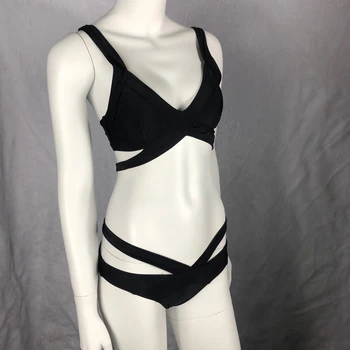 2021 Нов стил бикини 2 бр бански женски бански костюм плюс размера на женски бандаж бикини мини секси комплект