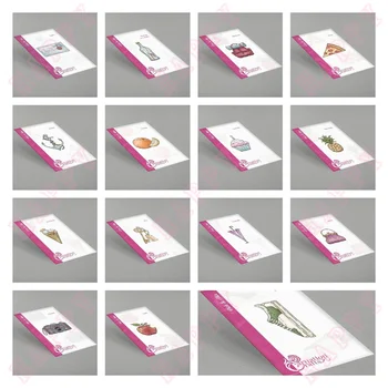  2022 Метални Режещи Удари Плодова Торта Чадър САМ Албум За Изрезки от Хартия Занаят Дневник Украса на Поздравителни картички, Ръчно изработени Полагане на Нов Продукт