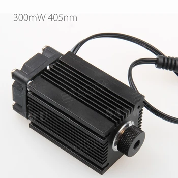  300 Mw 405 nm Фокусируемый Синьо, Лилаво Лазерен Модул за DIY Лазерен Принтер Гравиране Машина Гравьор с охлаждащ вентилатор