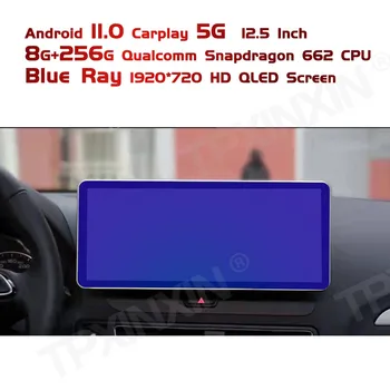  Android 11 256G + 8G 12,3 инча 5G Автомобилен Мултимедиен Плеър За Audi Q5 2009-2015 Авто Стерео Автомобилен GPS Навигация Авто Радио Главното Устройство