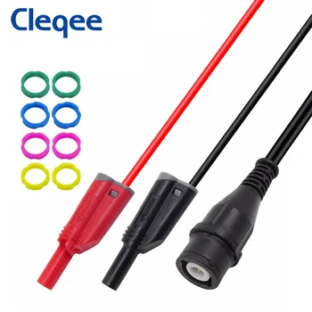  Cleqee P1204 BNC Plug за избягване на двойното 4 мм Безопасно Штабелируемого щепсела тип 
