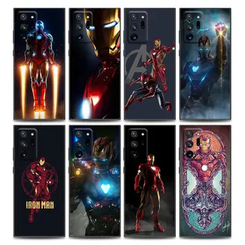  Iron Man MALVEL Калъф за мобилен Телефон Samsung Note 8 Note 9 Note10 M11 M12 M30s M32 M21 M51 F41 F62 Силикон