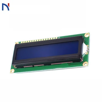  LCD1602 + I2C LCD дисплей 1602 Модул Синьо Зелен Екран 16x2 Символи LCD Дисплей Модул HD44780 Контролер Синьо-Черна Светлина LCD дисплей 1602A