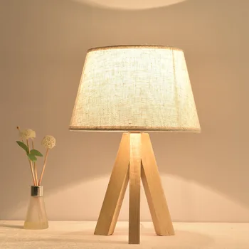  led дървени железни настолни лампи candeeiro de mesa masa lambası за хола спални нощна настолна лампа