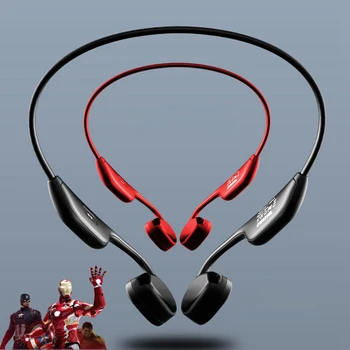  Marvel Comics Железният Човек Въздушна Проводимост Bluetooth Слушалка 5,3 Bluetooth Спортни Слушалки С Отворен Ухото Безжични Слушалки Ycling