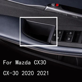  Авто Вратата Подлакътник Кутия За Съхранение на Многофункционална Кутия Контейнер за Почистване на Интериор за Mazda CX30 CX-30 2020 2021 Автомобилни Аксесоари