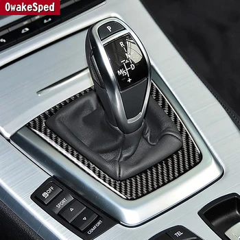  Автомобилна Конзола Панел за Превключване на Предавките Рамка за Превключване на Предавките с Тапицерия От Въглеродни Влакна Украса За BMW Z4 E89 2009-2016 Аксесоари За Интериора Стикер