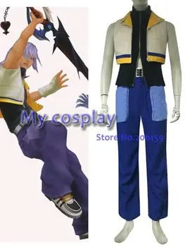  Аниме Kingdom Hearts Riku cosplay костюм за Хелоуин Cosplay парти Анимация Мъжки Костюми Облекло Пълен Костюм Рокля
