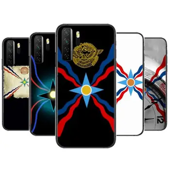  Асирия флаг Австралия Ассирийский Черен Мек Калъф Пух За Huawei Nova 8 7 6 SE 5T 7i 5i 5Z 5 4 4E 3 3i 3Д 2и Pro Калъф За вашия Телефон