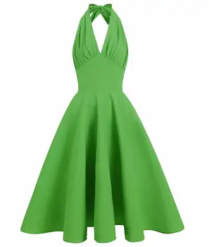  Винтажное вечерна рокля на Одри Хепбърн, винтажное рокля в стила на рок-енд-рол на 1950-те и 1960-те години