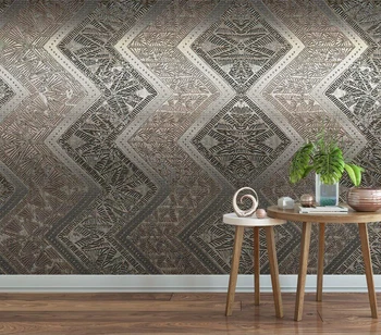  Декоративни тапети Модерен метален абстрактен стил на фона на стена