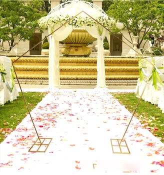  Европейската сватбена арка метални ковани поставка за изкуствени цветя шестоъгълен геометрия на пентагона жп полк САМ вечер на сцената на макет подпори