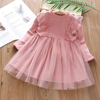  Есен сетчатое принцеса рокля Sodawn, вечерна рокля, празнична рокля, Детски дрехи, детско облекло за 2-6 години