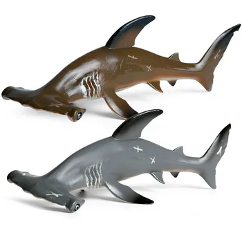 Изкуствена нечовешки животински акула голяма акула-чук подводна модел от животински орнамент детска твърда статична пластмасова играчка