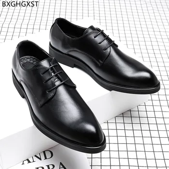  Италиански обувки-Oxfords, Мъжки Официални Офис Обувки за Мъже, 2022 г., Луксозни Дизайнерски Модела Обувки, Мъжки Модни мъжки Обувки