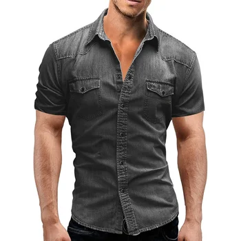  Летни Ризи За Мъже Блузи Camisas De Hombre Ризата Homme De Luxe Мъжки Дрехи Ropa Hombre Реколта Дрехи