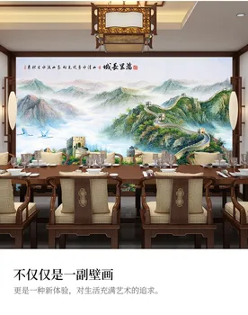  Направени по поръчка Wan Li Great Wall Backmountain Карта на Фона на Стенни картини Шеф Офис Щастливи Тапети