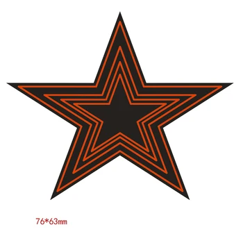  Направи си САМ Звезда Дантела Метални Режещи Печати за Шаблон за Scrapbooking Занаят Умира Украса Карта Коледа Коледа 76*63 мм