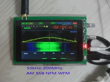  НОВ 50k-200MHz SD софтуер радио намаляване на шума DSP с 3.2 IPS LED полнорежимный Радиолюбительский Приемник STM32H7