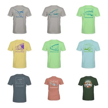  Риза За Риболов със Солена вода и Кости, Летни Блузи с Къс Ръкав за Риболов, Спортни Облекла, Hoody, Джърси UPF 50 Camisa Pesca Против UV