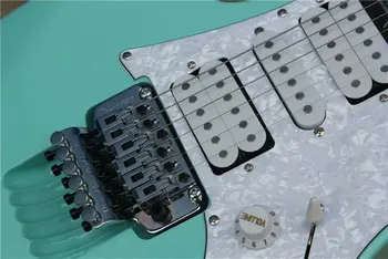  Светло синя електрическа китара от 21 до 24 прагчета добре зъбни китара Дървото на Живота Инкрустирани лешояд 02