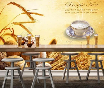  Тапети за Хлебни изделия, Хляб, 3D Съвременната Стенопис за Ресторант Кафе на Фона на тапети за дома papel de parede