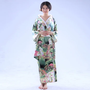  Цвете Кимоно Униформи Мейдофуку Рокля на Прислужница Облекло Костюми за Cosplay Комплект за Жени и Момичета