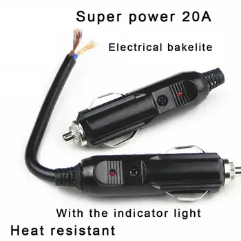  Щекер запалката на автомобил 12V24V / Щекер запалката на автомобил за електроуреди / С индикаторна лампа / I