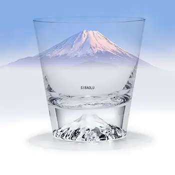  Японската Планина FujiCrystal Чаша За Вино Снежна Планина Xo Уиски Рок Чаши Fujiyama Snowberg Чаша За Уиски И Чаша За Вода Подарък Кутия